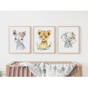 Комплект постеров в рамках "Little Baby Animals Safari"