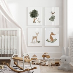 Комплект постеров "Forest Animals"