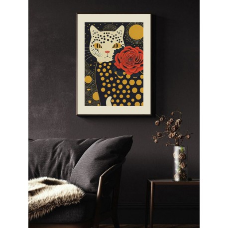 Постер "Cat Art. Yayoi Kusama"