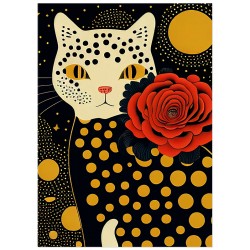 Постер "Cat Art. Yayoi Kusama"