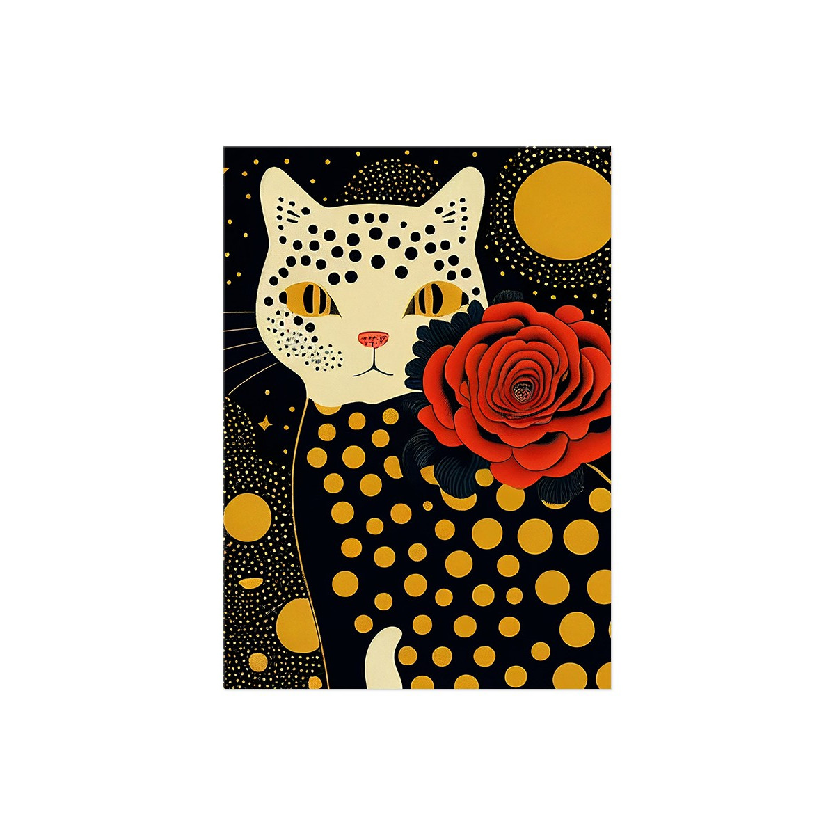 Постер "Cat Art. Yayoi Kusama"