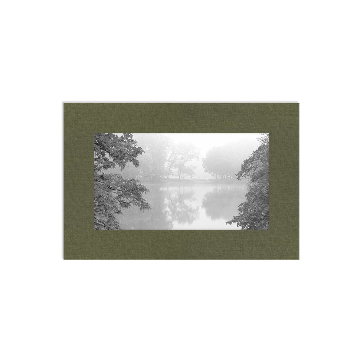 Паспарту ткань "Kombu green"