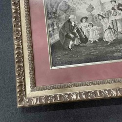 Паспарту бархат "Пудра"