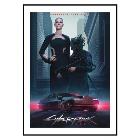 Постер "Cyberpunk 2077" размер на выбор