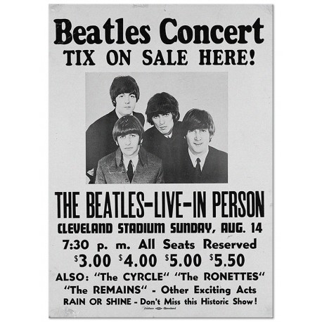 Постер "Original concert poster The Beatles" Постер "Original concert poster The Beatles"