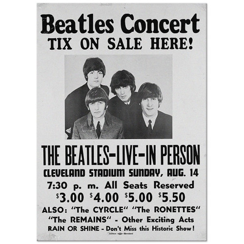 Постер "Original concert poster The Beatles" Постер "Original concert poster The Beatles"