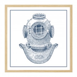 Постер в рамке "Diving Helmet"