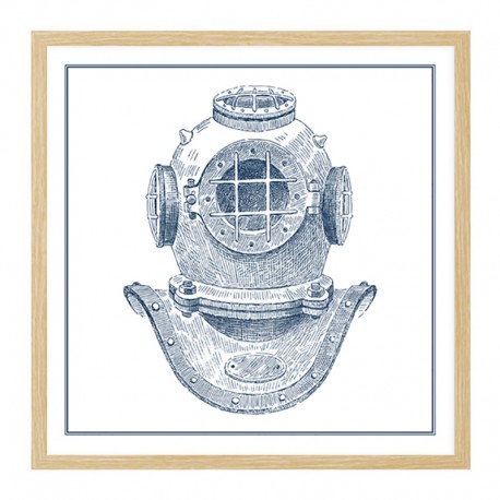 Постер в рамке "Diving Helmet"
