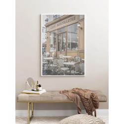 Постер в рамці "Кафе Монмартр. Париж" розмір на вибір