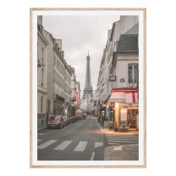 Постер в рамці "Ейфелева вежа. Париж" розмір на вибір