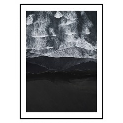 Постер в рамці "Black sand beach" розмір на вибір