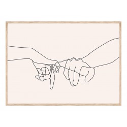 Постер в рамці "Love" розмір на вибір