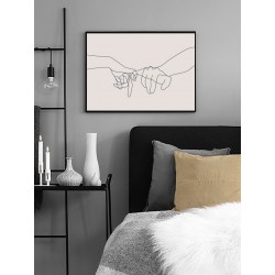 Постер в рамці "Love" розмір на вибір