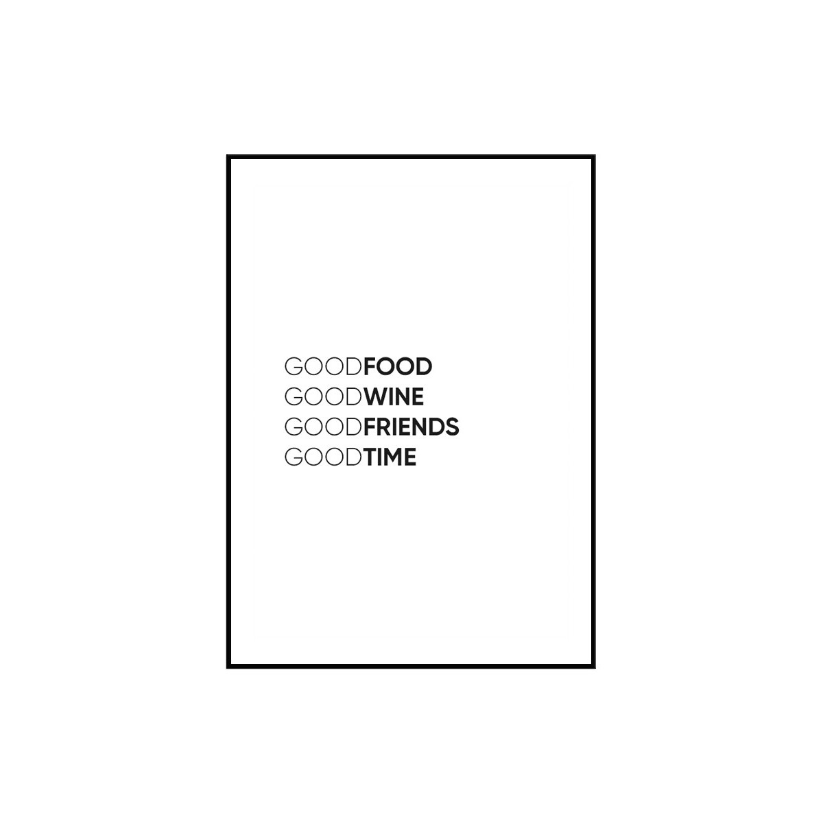 Постер в рамке "Good" размер на выбор