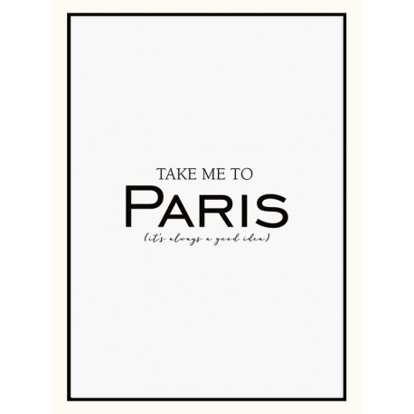 Постер в рамке "Paris" размер на выбор