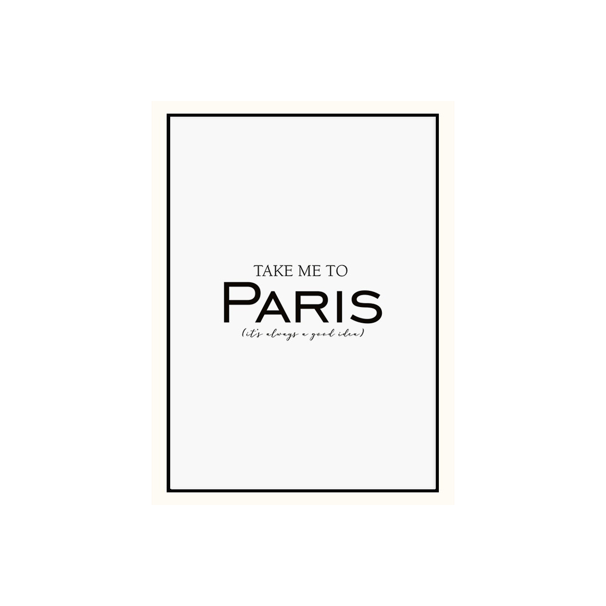 Постер в рамке "Paris" размер на выбор