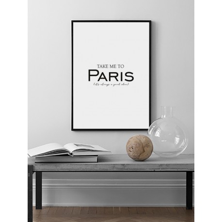 Постер в рамке "Paris" размер на выбор