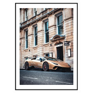 Постер в рамке " Lamborghini Huracan EVO Spyder" размер на выбор