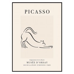 Постер в рамке "Cat. Pablo Picasso" размер на выбор