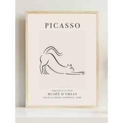 Постер в рамке "Cat. Pablo Picasso" размер на выбор