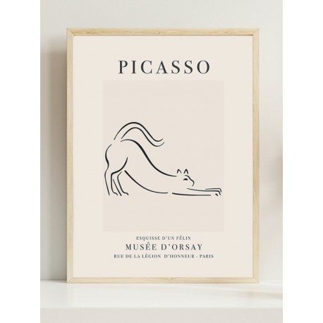 Постер в рамці "Cat. Pablo Picasso" розмір на вибір