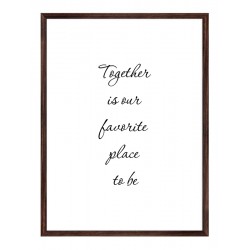 Комплект постеров в рамке "Together..."