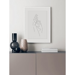 Постер "Line Hands"