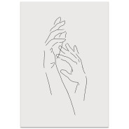 Постер "Line Hands"