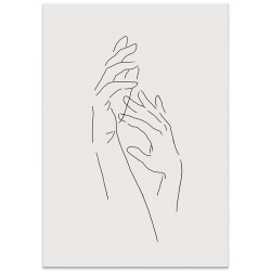 Постер "Line Hands"