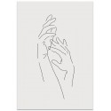 Постер "Line Hands"