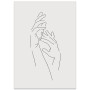 Постер "Line Hands"