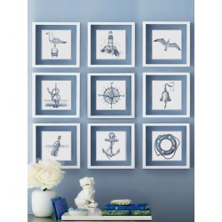 Комплект постеров в рамках "Море"