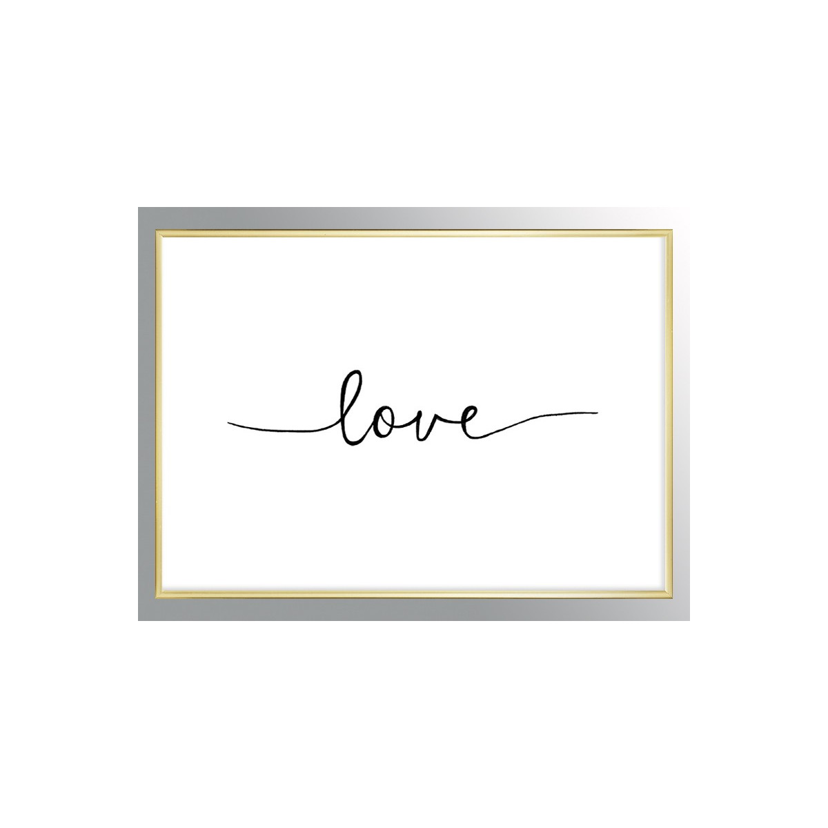 Постер в рамке "Love"