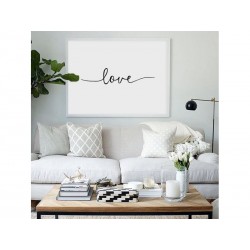 Постер в рамке "Love"