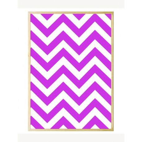 Постер в рамке "Zig Zag"