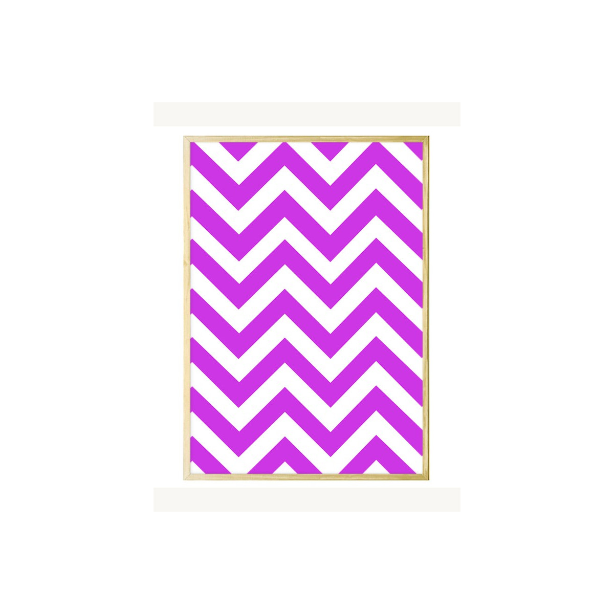 Постер в рамке "Zig Zag"