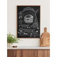 Постер в рамке "Hamburger"