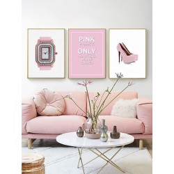 Комплект постеров в рамках "Only pink"