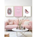 Комплект постеров в рамках "Only pink"