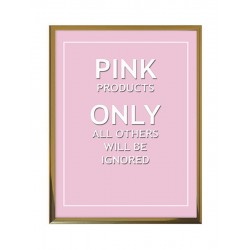 Комплект постеров в рамках "Only pink"