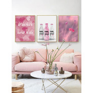 Комплект постеров в рамках "Only pink"