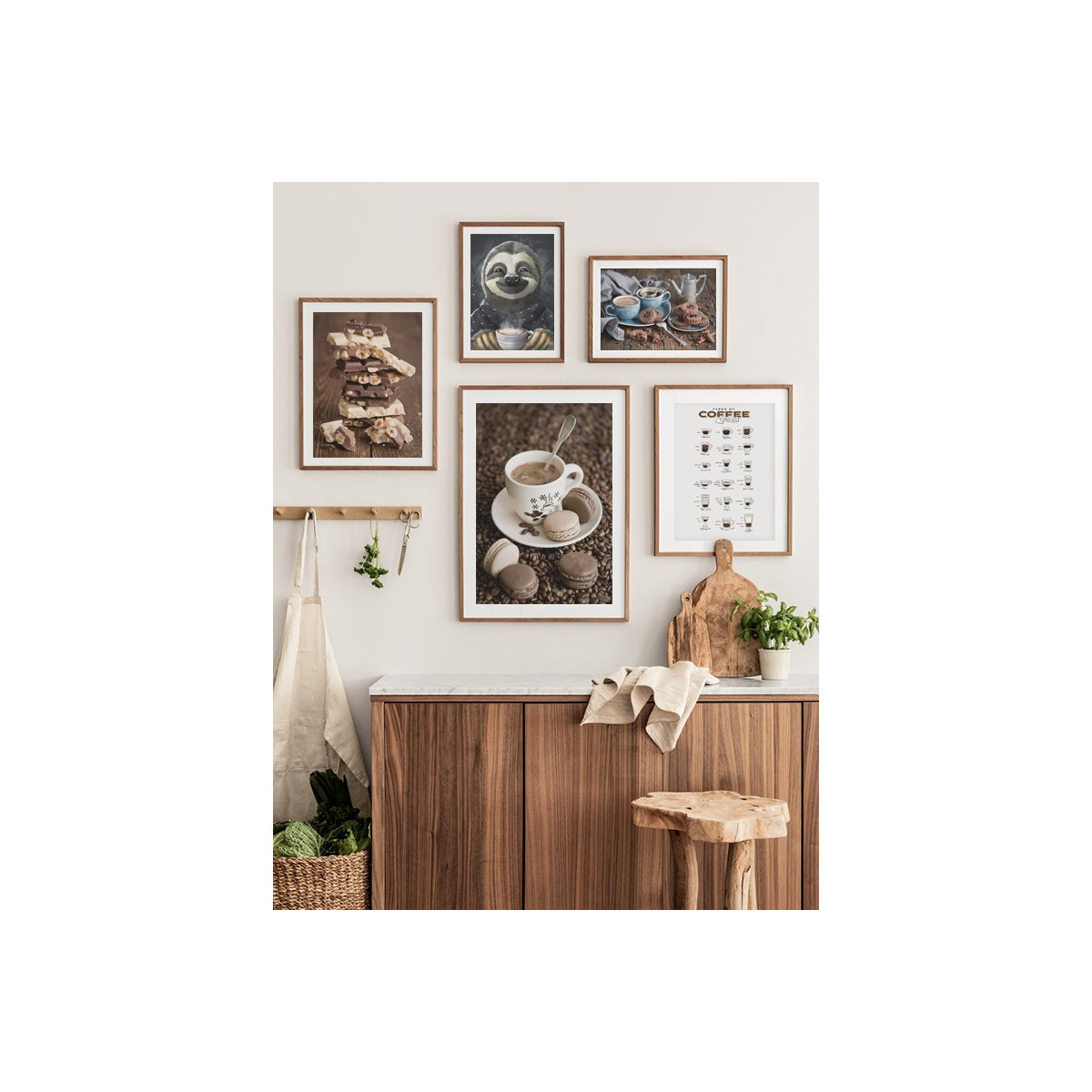 Комплект постеров в рамках "Coffee"