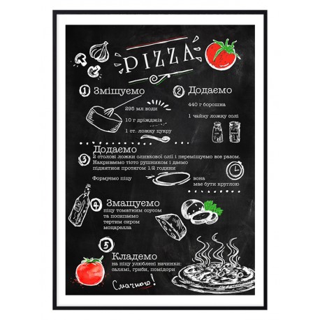 Комплект постерів в рамках "Pizza"