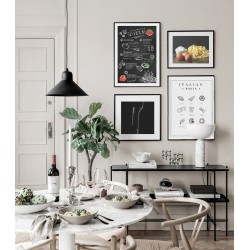 Комплект постеров в рамках "Pizza"