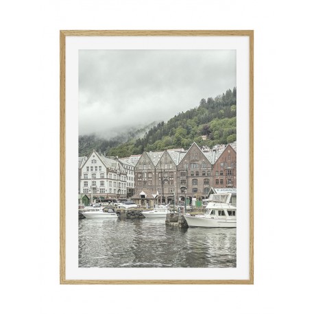Постер "Bergen village in Norway"