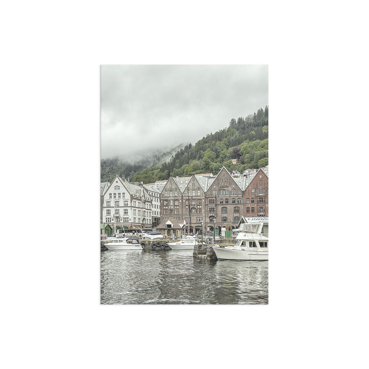 Постер "Bergen village in Norway"