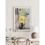 Постер "Yellow Vintage Scooter"