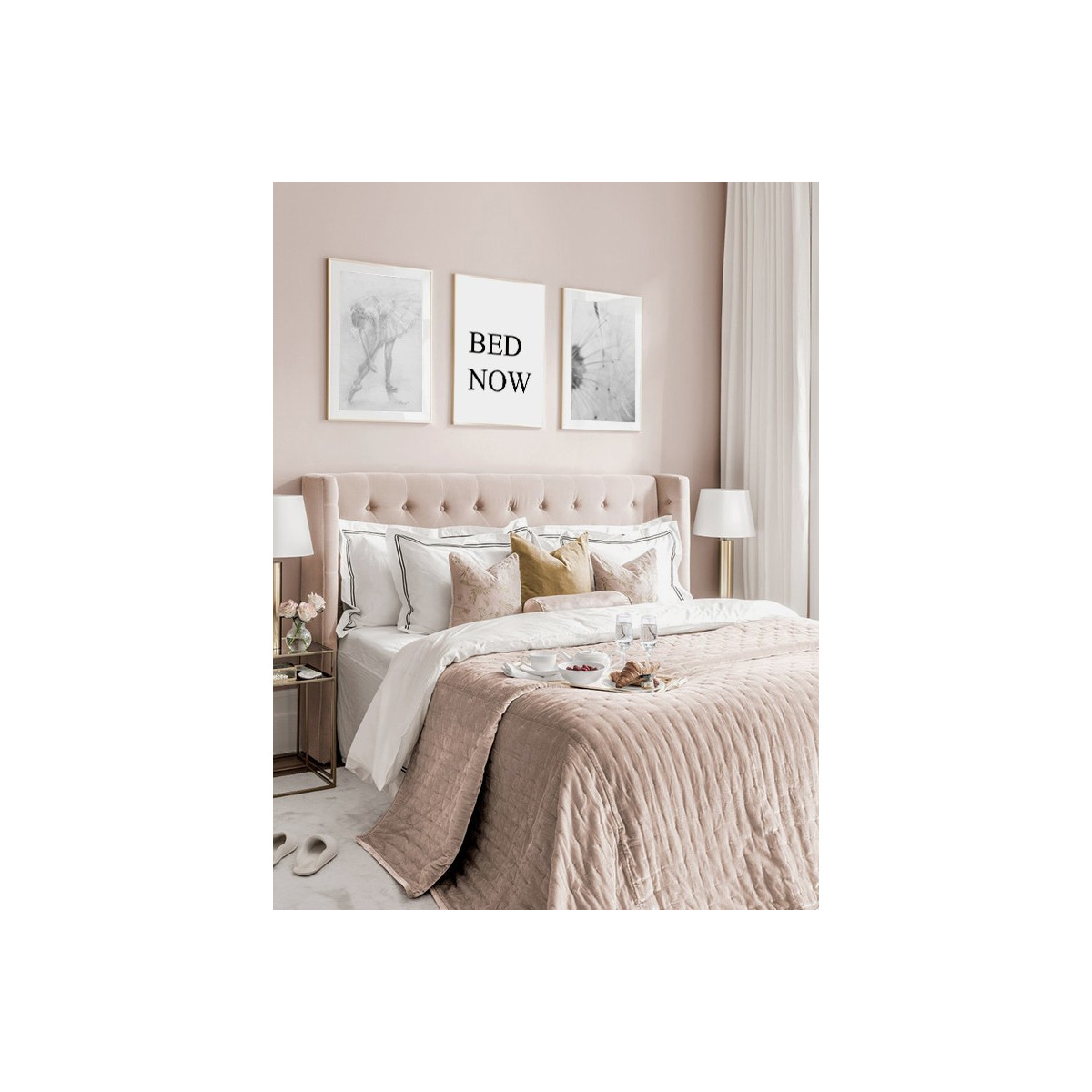 Комплект постеров в рамкках "Bed now"