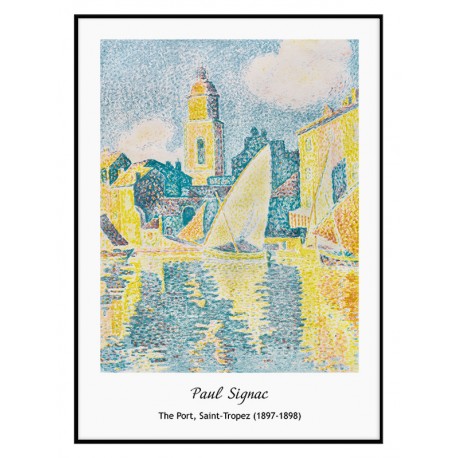 Постер "Paul Signac "Port, Saint-Tropez"