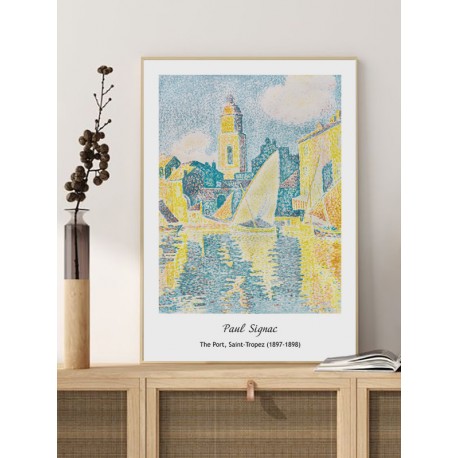 Постер "Paul Signac "Port, Saint-Tropez"